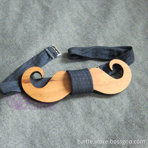 wooden craft mustache wooden bow ties Unique wooden bowtie